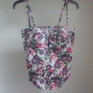 Corset size medium floral shirt